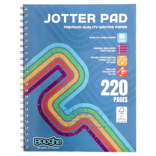 Papier de qualité supérieure 80g pour ce bloc-notes ligné A4 haut de gamme - 5