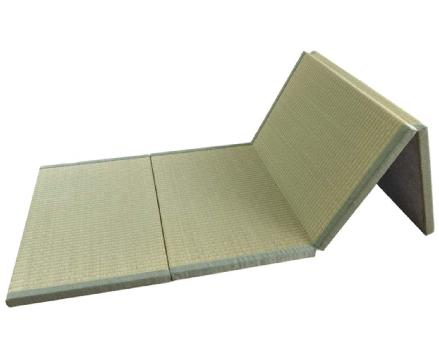 BLUEZY Tradizionale Giapponese Tatami Futon Materasso Tatami Giapponese Futon Pieghevole, Naturale Rush Erba/Piega Facilmente per Dormire sul Pavimento E Mal di Schiena 90 * 200 * 3.5cm