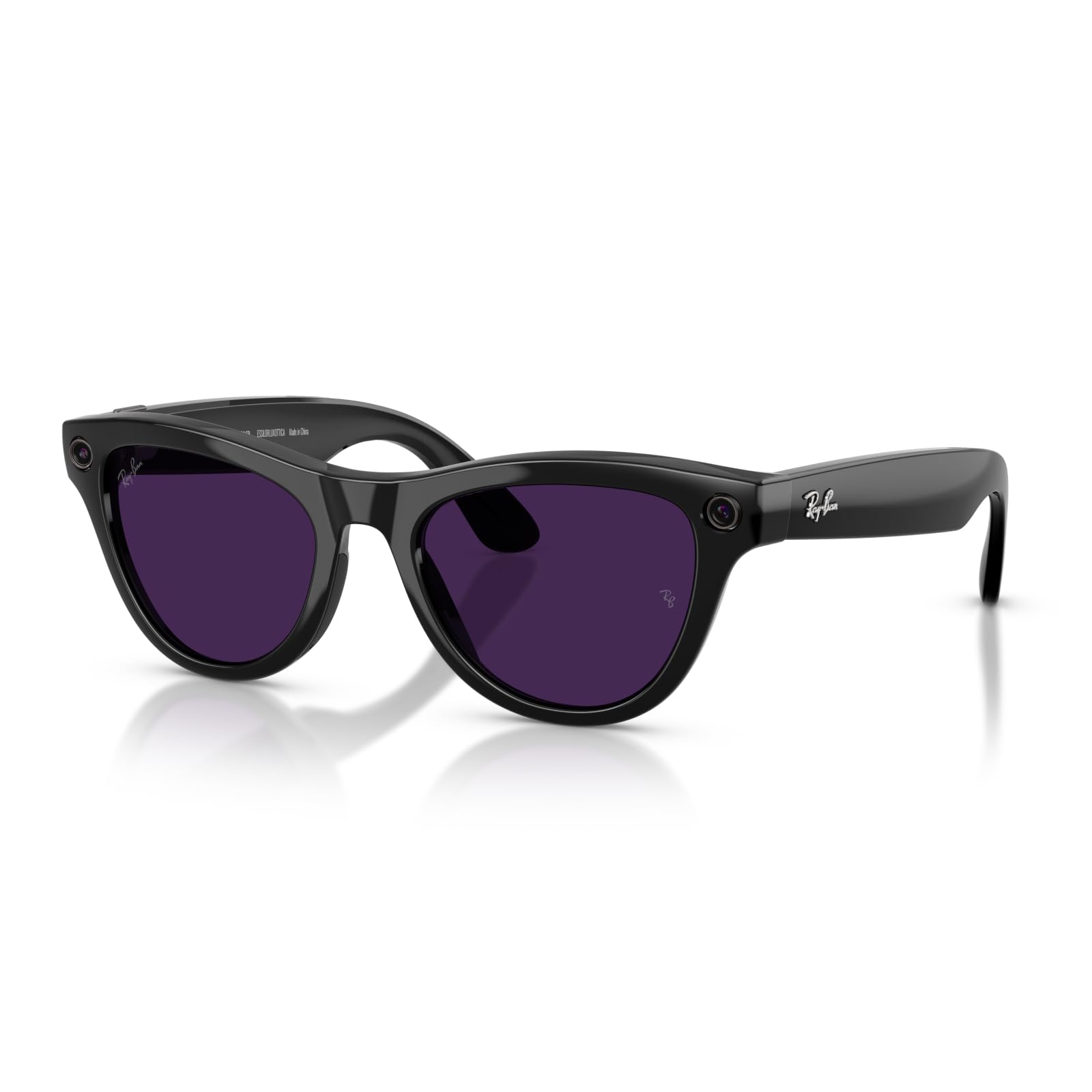 Ray-Ban Meta Black Frame Violet Lenses Ai Glasses, RW4014