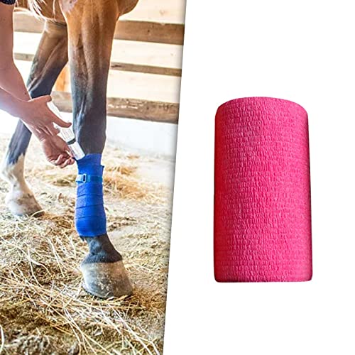 AMLESO Fita adesiva veterinária para de Fita atlética autoaderente para cães, gatos, s, ROSA