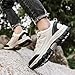 Men's Fashion Low Top Leather Hiking Shoes for Outdoor Walking Running Trekking Adventure Activities (Beige, 9)
