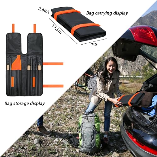 42" Fire Tongs Firewood Log Grabbers and Fire Poker Set, Portable Detachable Heavy Duty Large Fire Tongs Fire Poker Tools Set for Fire Pit, Fireplace, Camping, Bonfires Outdoor/Indoor - Image 6