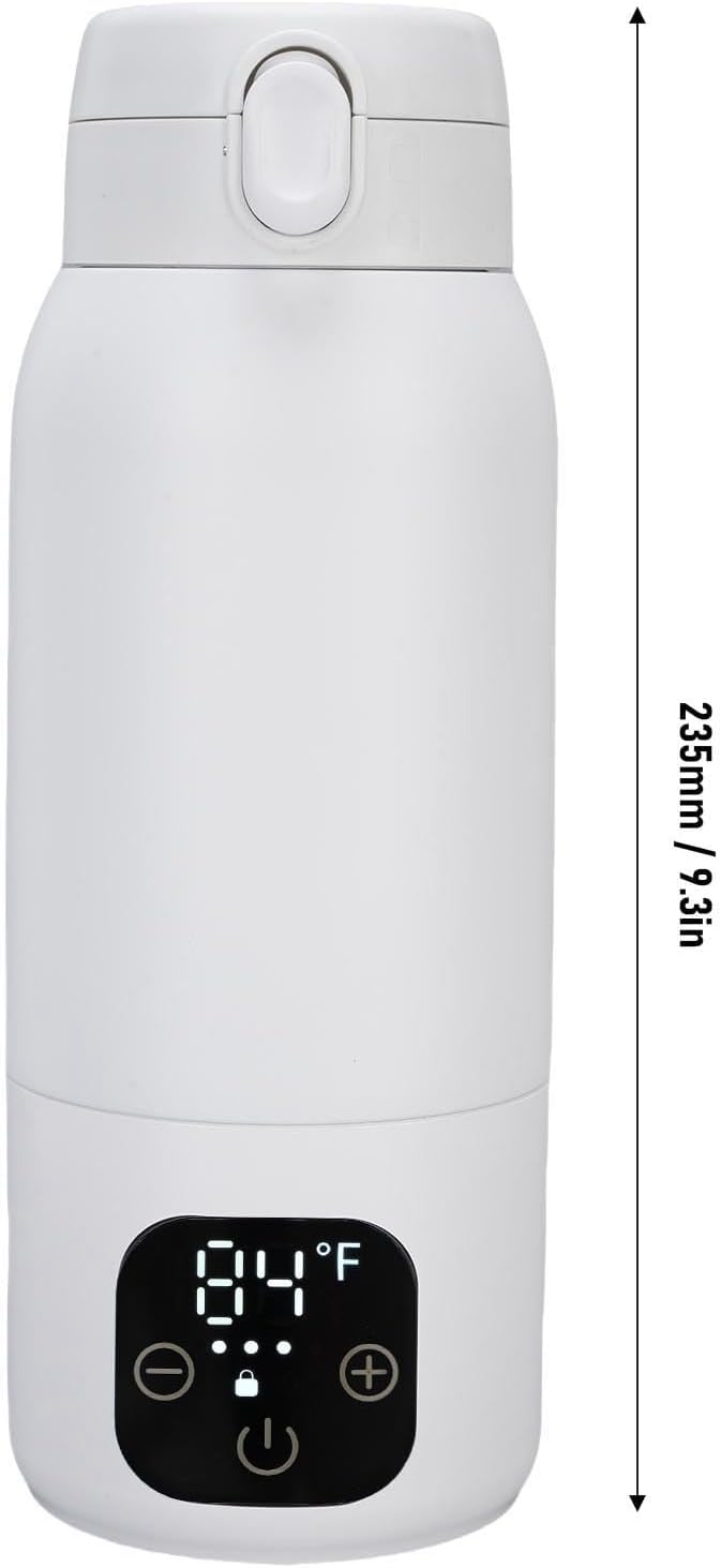 Travel Electric Kettle, 500ml IPX6 Cordless Mini Portable Electric Kettle for Hot Boiling Water, 316 Stainless Steel USB Portable Small Water Heater Coffee Cup for Tea Milk