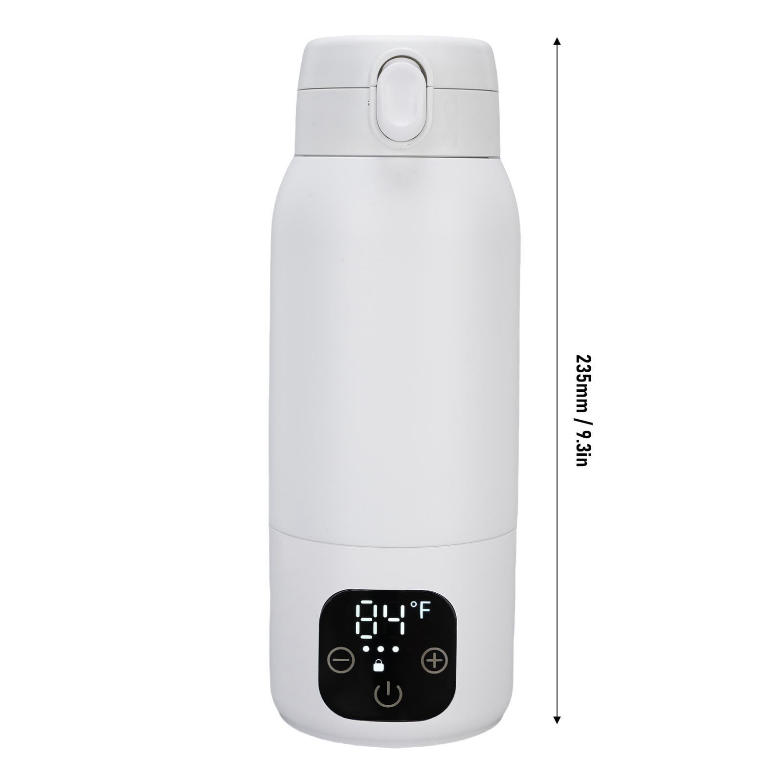LICAEVEY Bouilloire électrique Portable, Chauffe-eau de Voyage sans Fil 500 Ml avec Chauffage Rapide 100 W, Bouilloire USB en Acier Inoxydable 316 pour café, thé, Lait, Contrôle Précis de la
