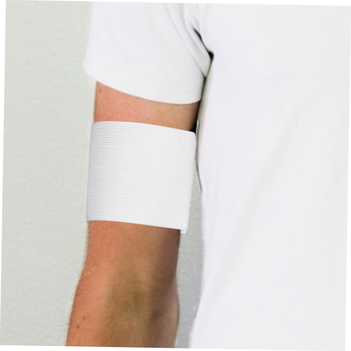 Toyvian Brassard Vide Accessoires Brassard Football Bandes Brassards Bande De Joueur De Sport Groupe De De Football Nylon Blanche