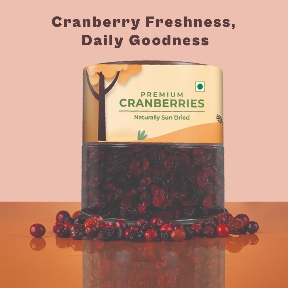 CrustNotch Cranberries | Finest Variety of Berries| High in Antioxidants, Dietary Fiber & Gluten-Free | Immunity Booster | Healthy & Delicious Sweet Berries - 250GM - Image 8 thumbnail