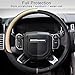 COFIT Breathable Car Steering Wheel Cover 16 inch Auto Universal Leather Wrap Non-Slip Steeringwheel Protector Automotive Interior Accessories, Beige (Suit for 15.5-16 inch)