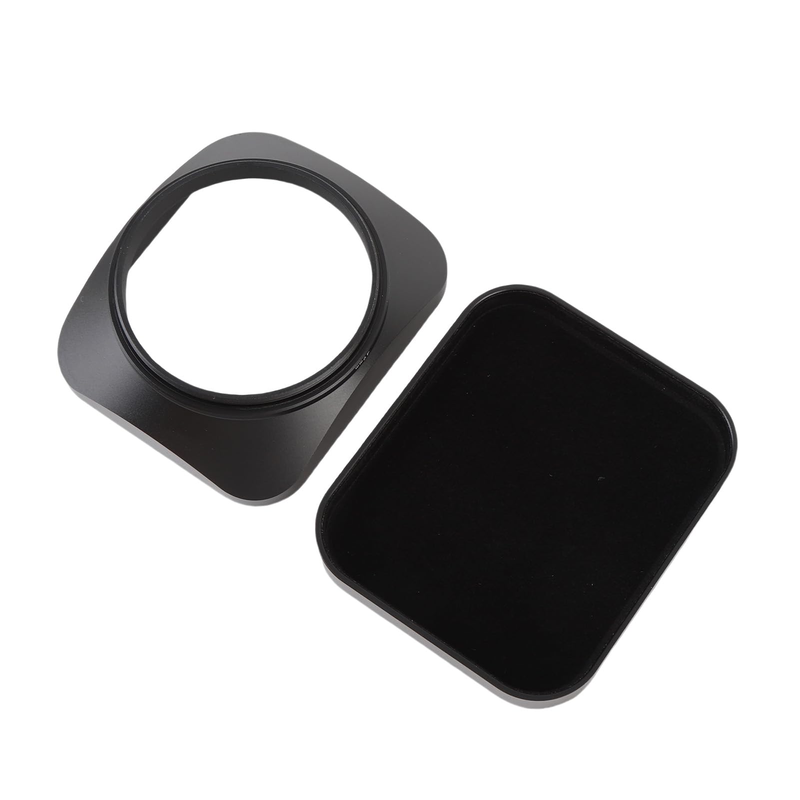 Generic Paraluce per Fotocamera Resistente Paralume Quadrato in Lega di Alluminio per Fotografia All'aperto 1 Pezzo (49 mm)