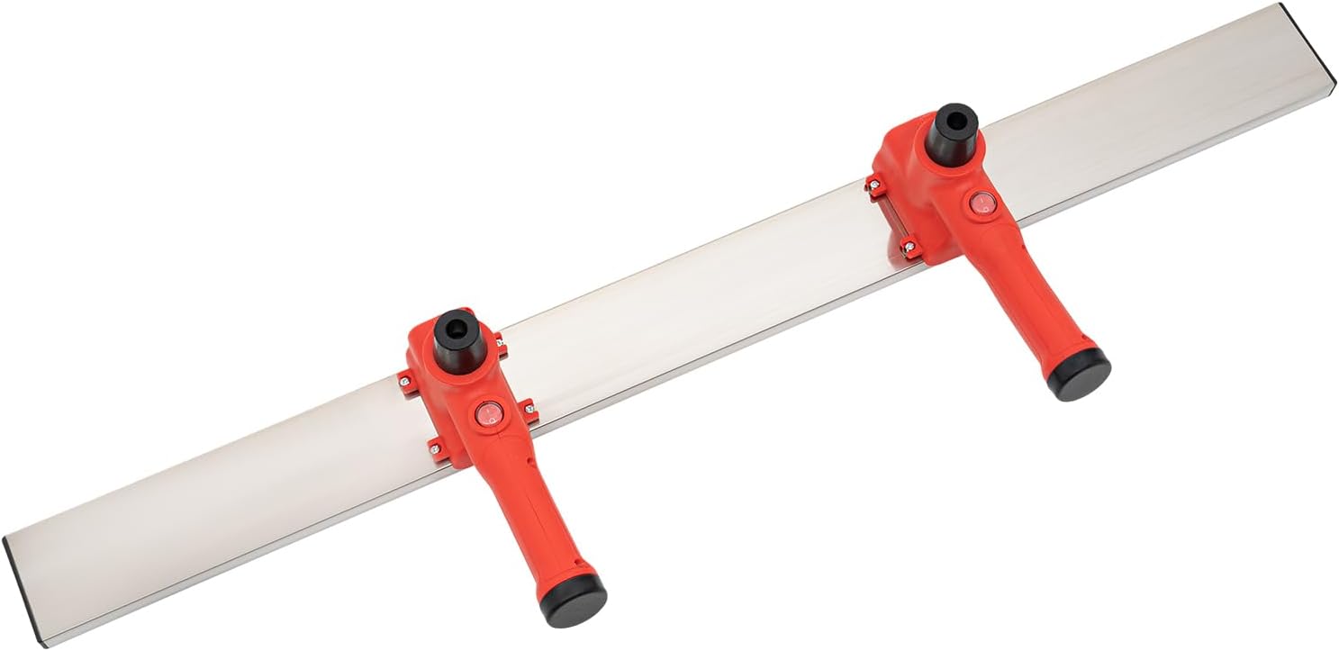 Electric Concrete Finishing Tool, 20W Vibrating Concrete Finishing Tool Power Screed Concretes Finishings Vibra Tool with 2 Batteries for Leveling & Finishings After Construction