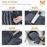 MIXJOY Dog Car Seat Travel Bed-Dog Booster Seats, 20cm High Pet Car Seat with Thick Memory Foam for 25Lbs Dogs & Cats, Waterproof Dogs Bed for Front/Back Seat of Cars, Indoors/Outdoor Handbag(Grey) - Image 5