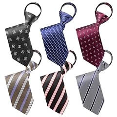 Pre-tied Necktie 6 Packs B