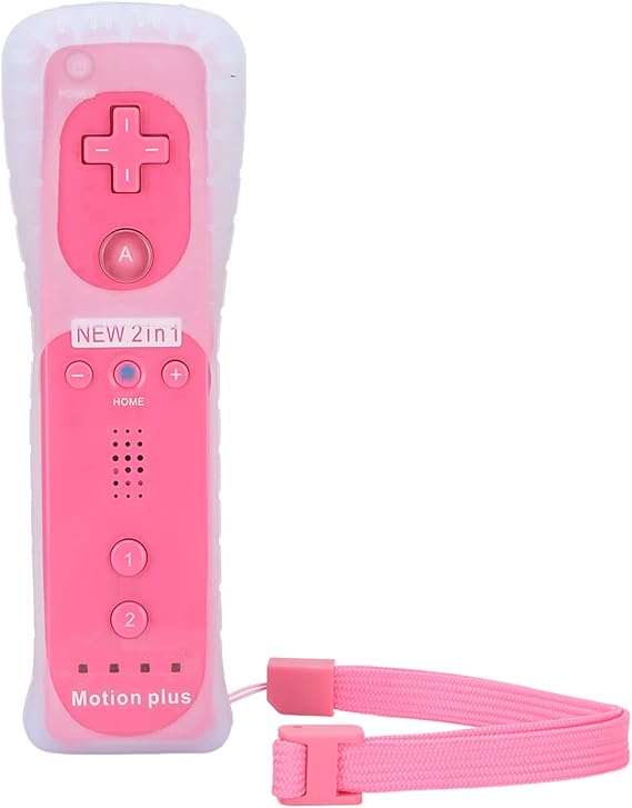 Kafuty-1 Wireless Remote Control Motion Controller, Wireless Remote Control Loudspeaker for Wii U Pink for Wii