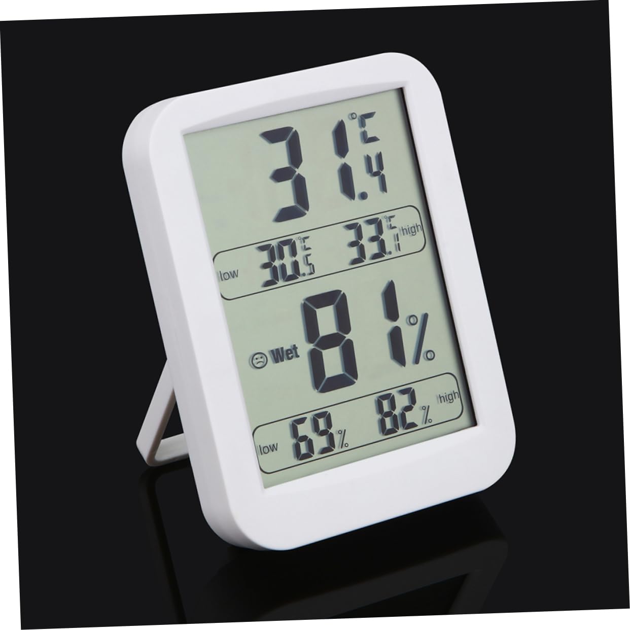 Hygromètre D'intérieur Numérique Grand Écran Abs, Haute Stabilité | Thermometre Interieur Digital, Mesure de L'humidité, Maison Chambre Bébé