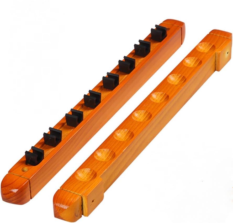 OUZVI Pool Racks,Pool Rack -Pool Stick Holder Solid Wood Material, 8 Holes Optional-Billiard Racks