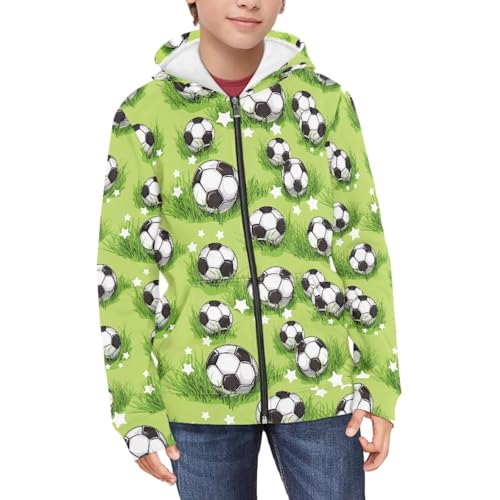 Image of Coloranimal Unisex Girls Boys Long Sleeve Casual Hoodies & Sweatshirts Tops Kids Zip Up Jacket Coat Age 6-16 Year