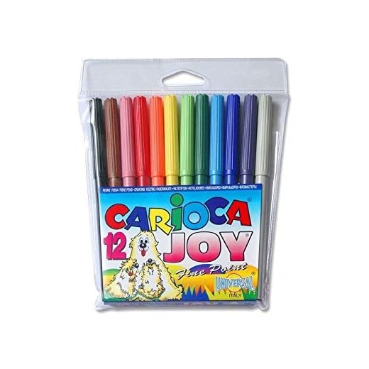 Carioca - 12 rotuladores de colores de punta fina