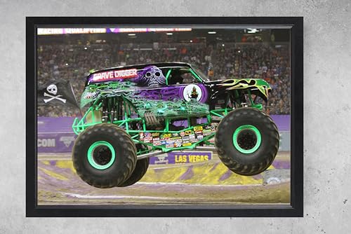Monster Truck Gravelle Dennis Anderson cadre déco murale pour salon vide