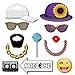 90s Photo Booth Props - 41-pc 90 s Selfie Prop Kit with 8 x 10-Inch Sign, 60 Adhesive Pads, 45 Sticks - 90 s Party Decorations - 90s Birthday Party