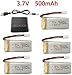 Produktbild Fytoo 5pcs 3.7V 500mAh 25C Lipo Akku mit Ladegeräte für JJRC H31 H37 H6D Hubsan X4 FPV H107C H107D H107L H107P H108 JXD392 JXD388 JXD385 UDI U816A SYMA X5C X5SW HS170 HS170C HS170G F180W F180C Drohne