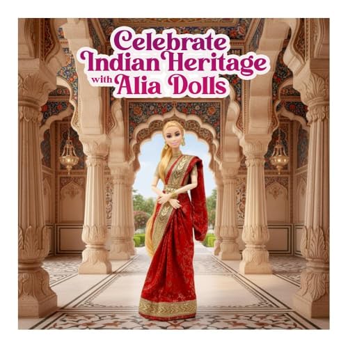 Image of Traditional Doll in Saree for Girls | Made in India Toy | Beautiful Ethnic Gudia| Birthday Present for Kids Aged 3+ Years | Indian Fashion Toys in Premium Packaging Gift Box (C18)