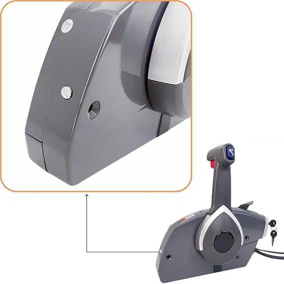Marine remote control box 5006180 with key switch suitable for Evinrude Johnson OMC BPR outboard engine side mounted Push to open