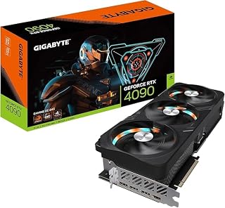 Gigabyte بطاقة رسوميات GeForce RTX 4090 Gaming OC، ذاكرة 24GB GDDR6X، نظام تبريد WINDFORCE بثلاث مراوح، واجهة PCI-E x16، للألعاب والإبداع الاحترافي