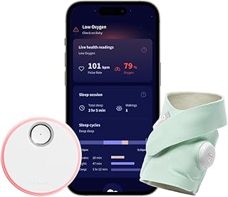 Owlet Dream Sock® - Monitor de Bebé Inteligente - Acompanhe a Frequência Cardíaca (Coração) e o Oxigénio em Bebés em Tempo Real