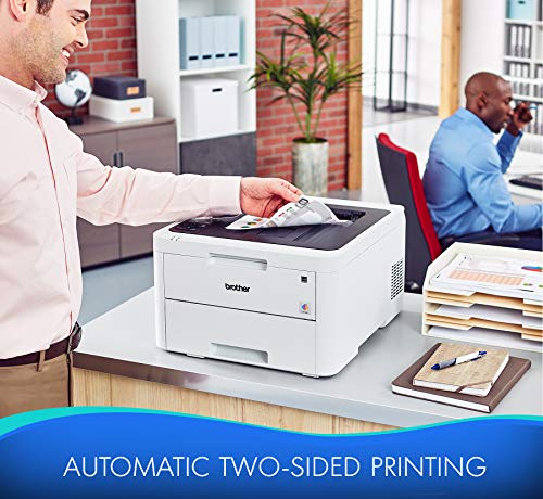 Brother RHL-L3230CDW Compact Digital Color Printer Providing Laser Printer Quality Results with Wireless Printing and Duplex Printing, Amazon Dash Replenishment Enabled (Renewed Premium)
