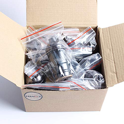 Vintage Lamp Socket E26/E27 Lamp Holder,Prunlla Light Socket With Turn Knob Edison Industrial Metal Shell For Fixture Replacement Diy Lighting,10Pack (Pearl Black) #TOP7