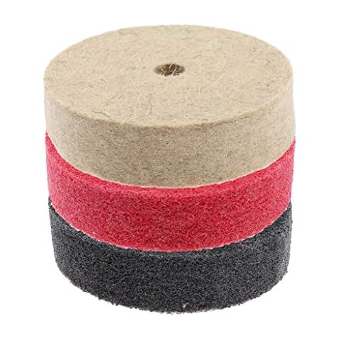 Tenlacum - Rueda de pulido de fibra de nailon para amoladora de banco Cover