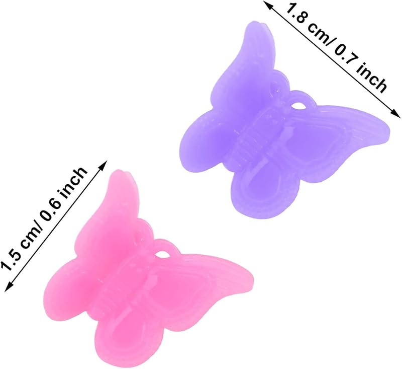 MUUZLL Paquete De 50 Pinzas Para El Cabello De Mariposa Mini Accesorios Lindos En Colores Pastel Para Niñas Y Mujeres De Los Años 90, Colores Mate, Colores Surtidos, Colores Hermosos Y Aleatorios