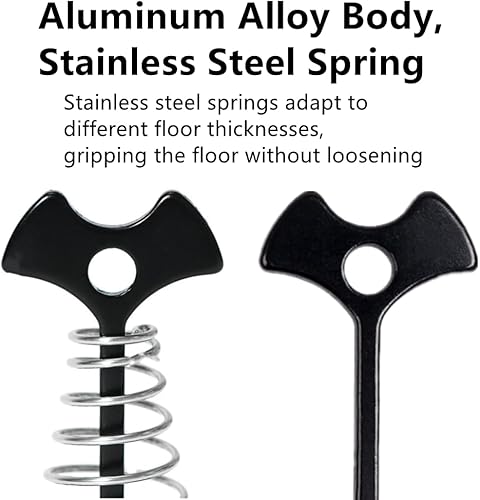 Miniatura 3 de 8 pinzas de anclaje para cubierta de espina de pescado, estacas de aluminio resistentes al viento, tensores ajustadores de cable para acampar al