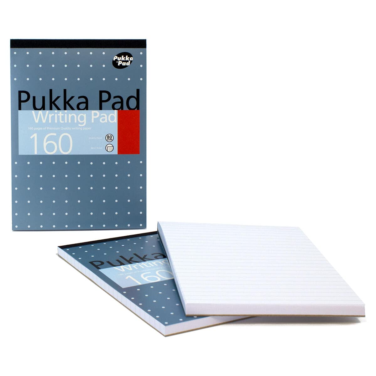 Pukka Pad Podkładka do pisania A5 160 stron 80 g/m2 wysokiej jakości papier do pisania (6 szt.)