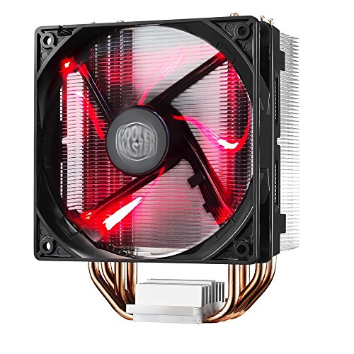 Cooler Master Hyper 212 LED Dissipatore Sistema di Raffreddamento – Durevole e Versatile - 4 Tubi di Calore a Contatto Diretto Continuo con Alette, Ventola da 120mm PWM