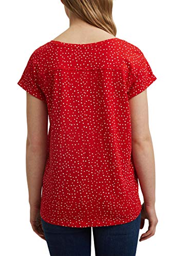 ESPRIT 991ee1k314 T-Shirt, 630/rosso, XS Donna