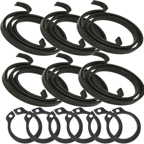 Kit de réparation de ressort de poignée de porte, bobine de 2,5 tours, ressorts de 2,5 mm avec circlips, compatibilité universelle avec poignée à levier,...