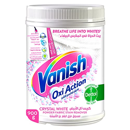 Vanish Fabric Oxi Action Stain Remover Powder 900g White Clothes