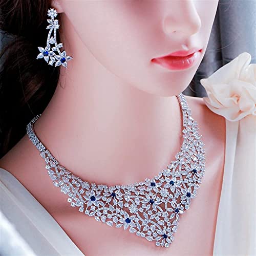 Conjunto de joyería azul real para lucir perfecta como invitada en bodas y fiestas 5