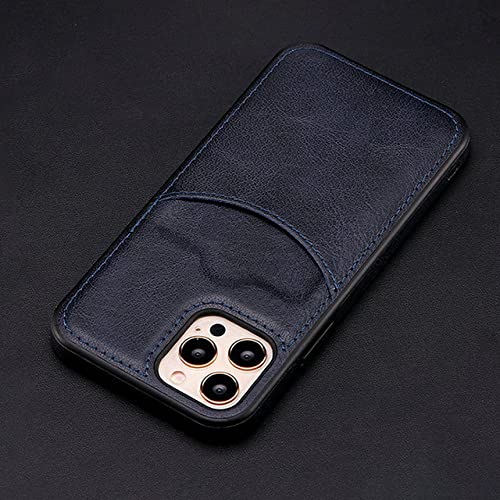 Étui iPhone 14 Pro Max bleu pour ranger vos cartes et protéger l'écran