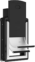 MAVRICFLEX Stainless Steel Cat Door for Doors - Double Soft Flaps, Weatherproof ABS Panels, Easy Install for Cats & Small Dogs Under 15lbs, Black