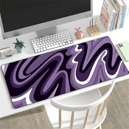 Mousepad XXL para juegos y oficina con alfombrilla de ratón antideslizante negra