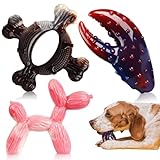 SHWLNY Tough Dog Toys for Aggressive Chewers: 3-Pack of Indestructible Chew Toys, Durable Nylon Dog Bones Toy with 3 Flavors, Suitable for Large Medium Breed, Gifts for Dogs