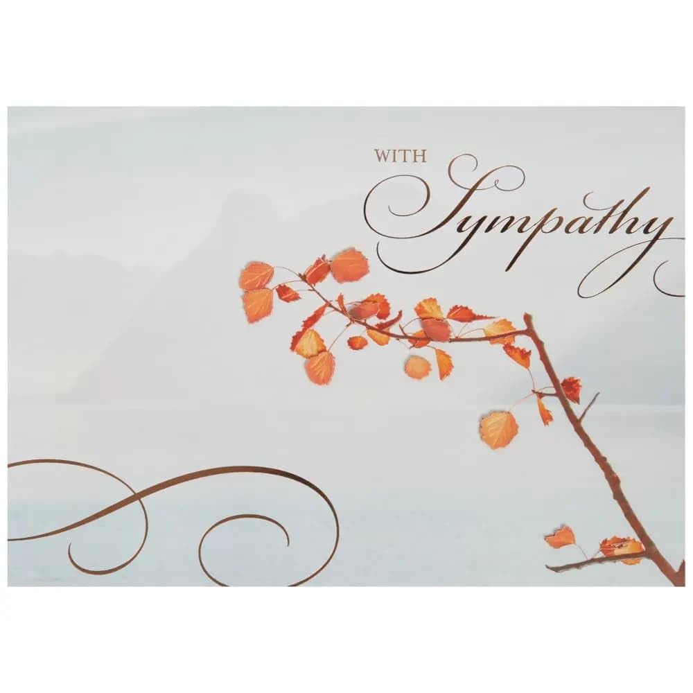 NIQUEA.D, Photo Scene with Vellum Branch Sympathy Card