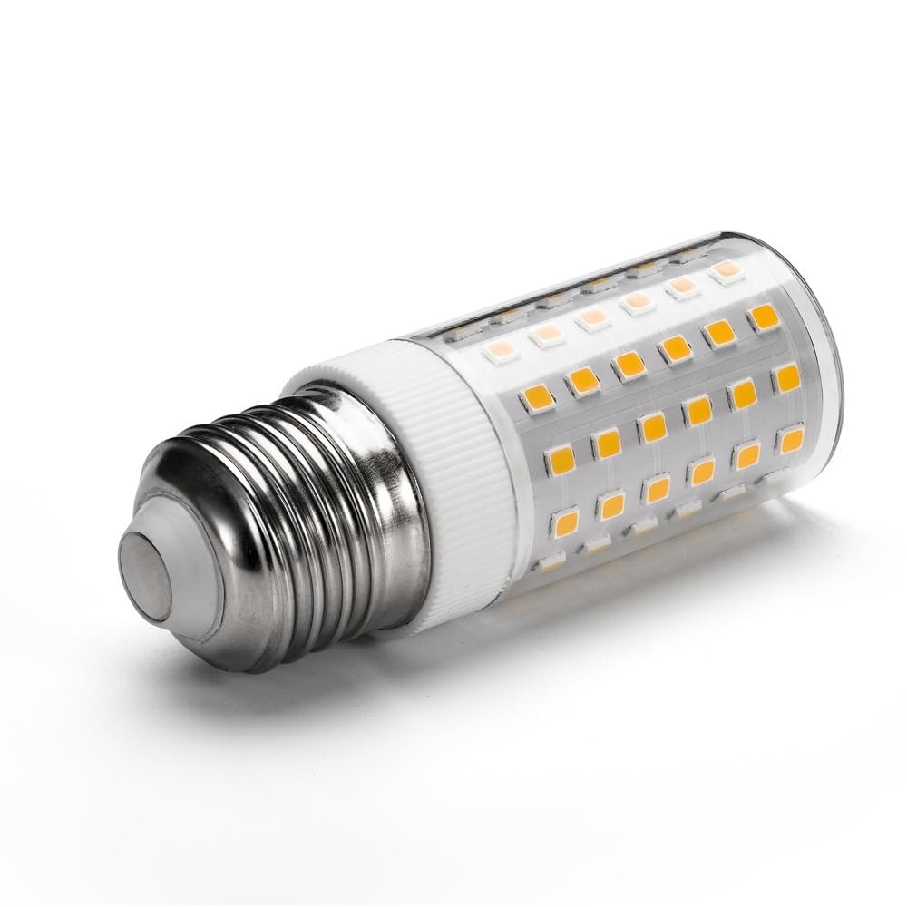 Light, Confezione da 10, lampada a LED in ceramica E27/E26 AC100-265V 10W 84LED-2835 lampada for frigorifero domestico senza sfarfallio(Warm white,E27 10W)