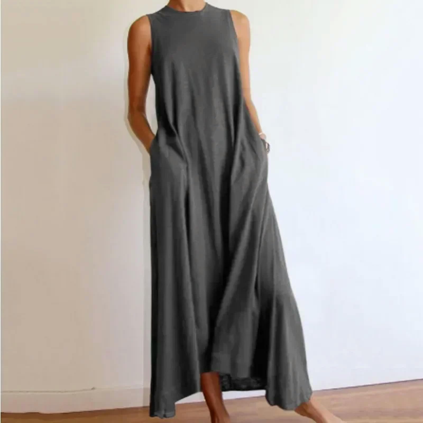Vestito Abiti A Maglia Bodycon per Donne Abiti da Collo A Maglia per Donne Che Colpiscono di Grandi Dimensioni -Bianco-s