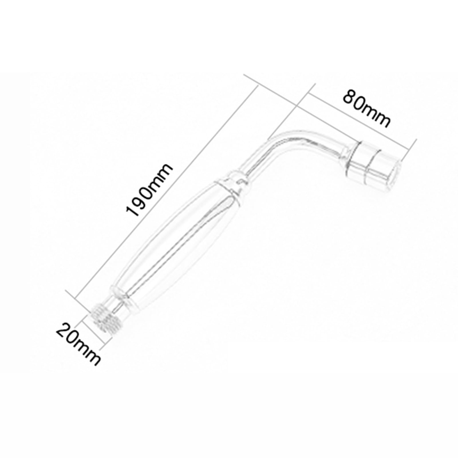 Pulvérisateur de Bidet À Main Sortie D'Eau À Double Mode Douchette Toilette Intime Reglable pour L'Hygiène Personnelle Gris
