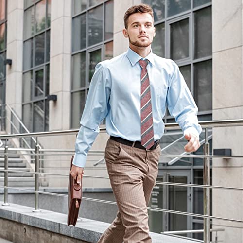 Image of Mantieqingway Mens Skinny Ties,2.56 inch Cotton Neckties Striped Plaid Ties for Groom Groomsmen Wedding Party Christmas