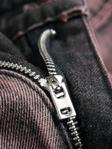 Mens Jeans Slim Fit Stretchy Trendy Goth Grunge Hip Hop Faded Dark Wash Skinny Ripped Jeans3