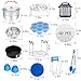 Instant Pot Accessories Set, 73 PCS Instant Pot Accessories Compatible with 5,6,8Qt - 60 Pcs Parchment Papers, 2 Steamer Baskets, Non-stick Springform Pan, Egg Rack, Egg Bites Mold, Kitchen Tong, Dish