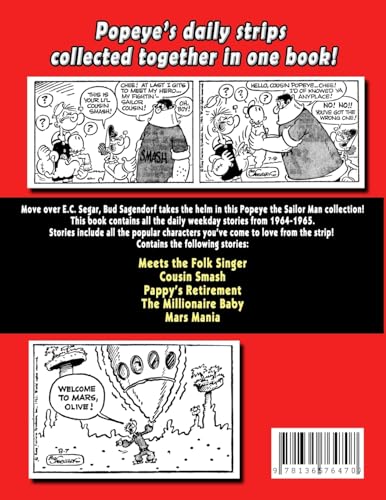 Popeye The Sailor Man: Thimble Theater Complete Newspaper Weekday Comic Strip (1964-1965)